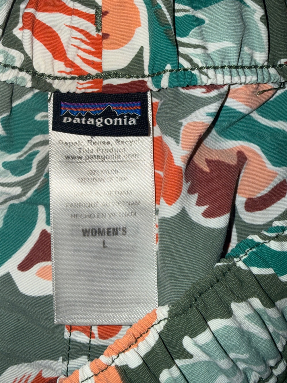 Patagonia Floral Print Womens Baggies L - Picture 4 of 4